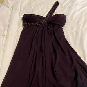 Beautiful plum/ dark purple chiffon dress.